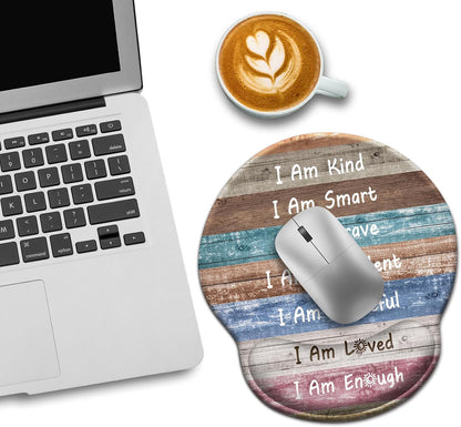 Funny Ergonomic Mouse Pad with Wrist Rest, Cat Desk Decor Gifts - Colors A