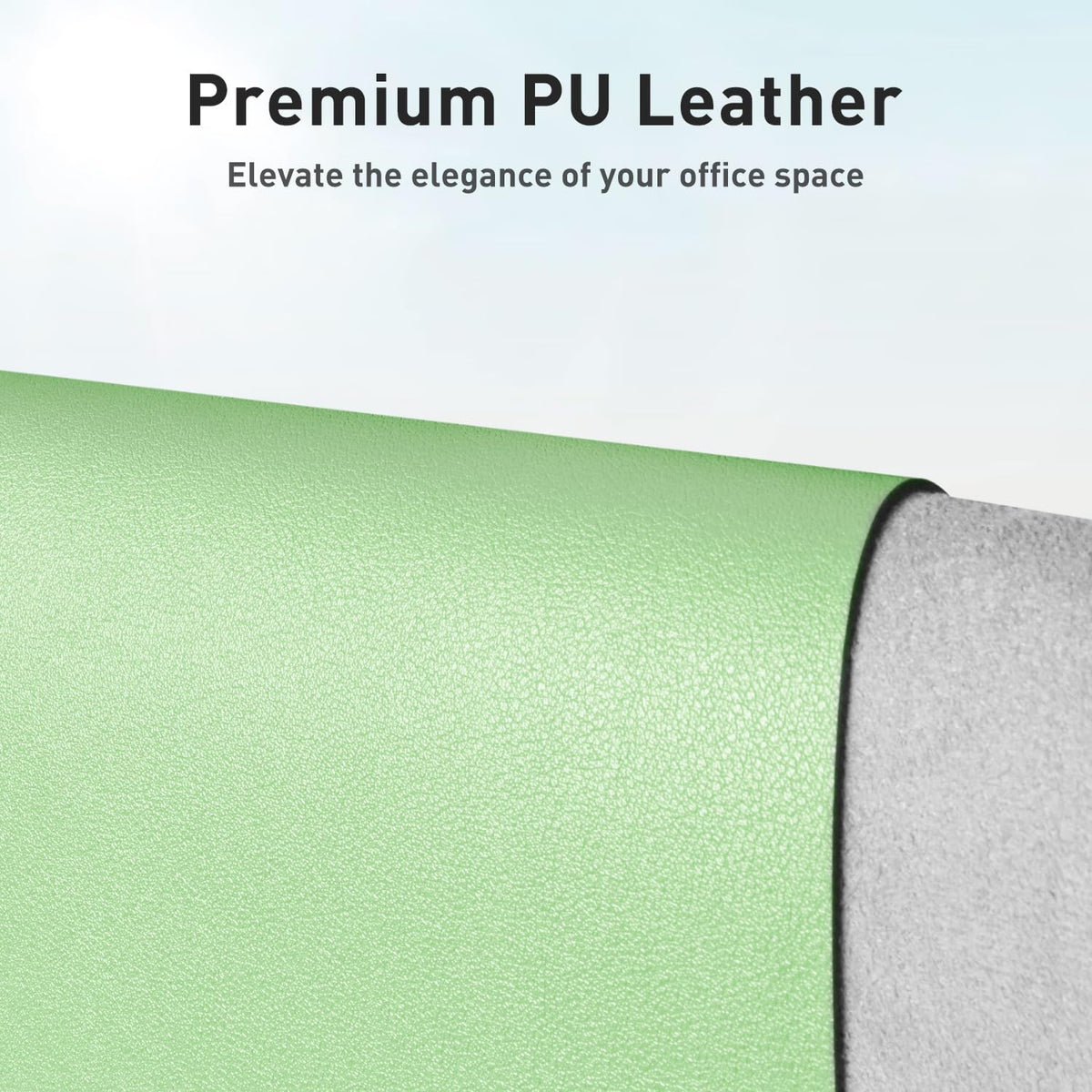 Aothia Leather Office Desk Pad Protector, Non-Slip PU Leather Desk Blotter, Waterproof Laptop Writing Mouse Pad for Office and Home, Black, 31.5" x 15.7" - Colors A