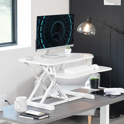 Black 32 in Standing Desk Converter, DESK-V000K