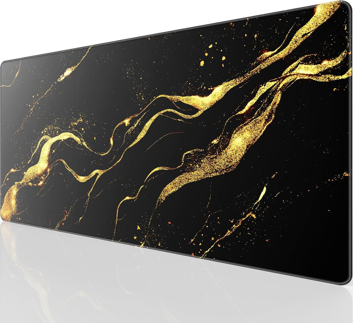 KTRIO Large Gaming Mouse Pad Desk Mat for Gamer, 31.5" x 11.8", Black, XL | Extended Size Design, Superior Micro-Weave Cloth, Non-Slip Rubber Base, Durable Stitched Edges, Water-Resistant Coating