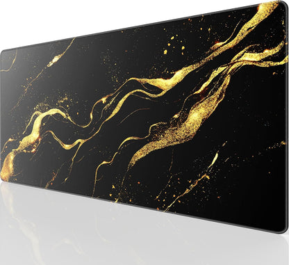 KTRIO Large Gaming Mouse Pad Desk Mat for Gamer, 31.5" x 11.8", Black, XL | Extended Size Design, Superior Micro-Weave Cloth, Non-Slip Rubber Base, Durable Stitched Edges, Water-Resistant Coating