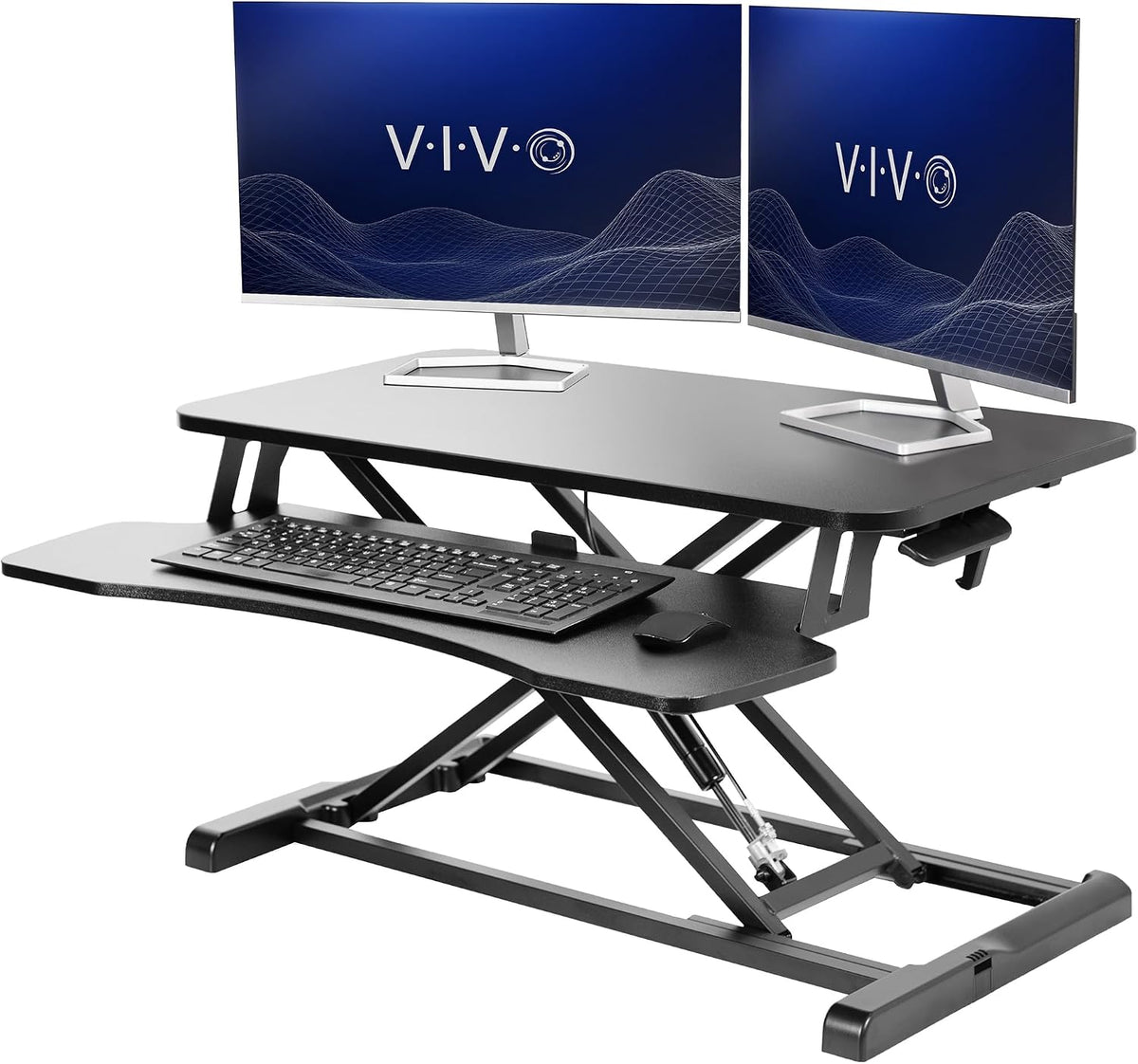 Black 32 in Standing Desk Converter, DESK-V000K