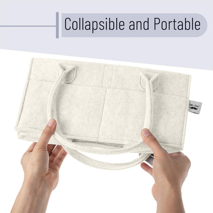 Baby Diaper Caddy Organizer, Gray, Medium