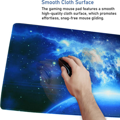 Large Extended Gaming Mouse Pad with Stitched Edges (31.5X15.7In) Mousepad