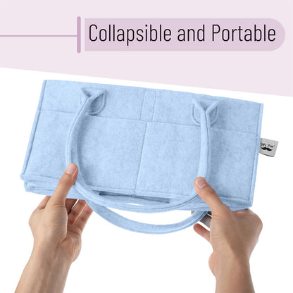 Baby Diaper Caddy Organizer, Gray, Medium