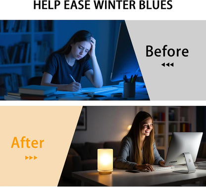 Battery Operated Lamp, Cordless Table Lamp with Timer, Desk Bedside Lamps with LED Warm Light, Glass Small Table Lamp for Bedroom, Bathroom, Living Room, Home Decor - Amber