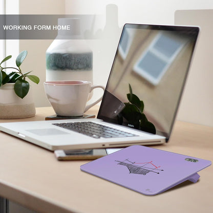 Small Glass Desktop Whiteboard Dry-Erase, Mini Pure Glass Whiteboard Stand