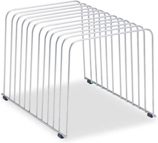 Fellowes Desktop Organizer, 11 Sections, 9" x 11.375" x 8", Wire, Silver (72012) | (72012)