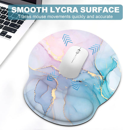 Ergonomic Mouse Pad with Wrist Rest and Keyboard Wrist Rest, Mousepad