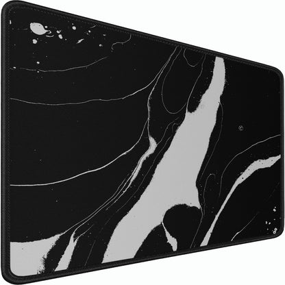 Large Gaming Mouse Pad, 31.5x15.7 inch Large Extended Computer Keyboard Mouse Mat, Water Resist Non-Slip Mousepad Rubber Base Long XXL Desk Mouse Pad for Work & Gaming, Office & Home, Black