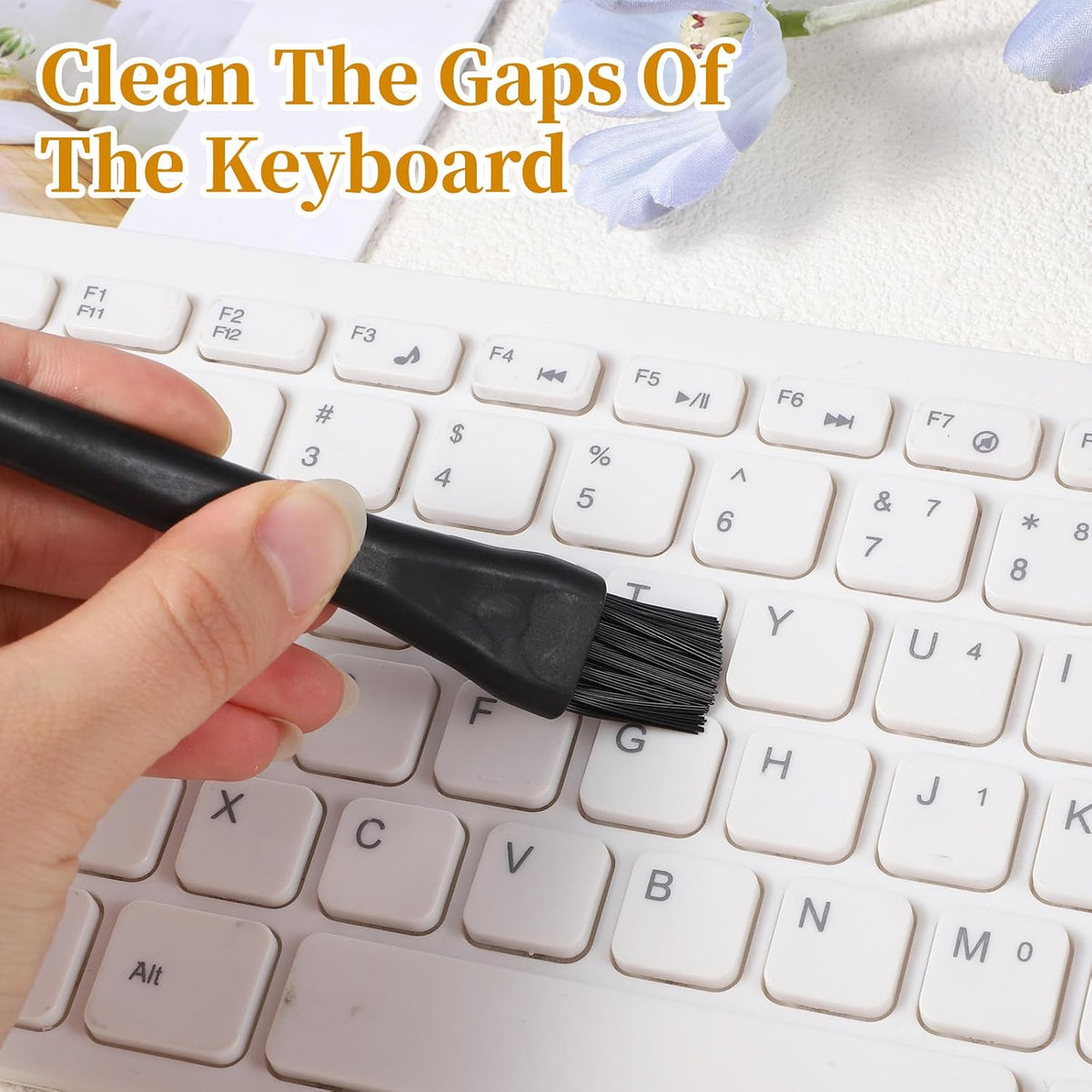 Keyboard Brush Anti Static Brush 6PCS Mini Keyboard Cleaning Brushes Kit Electronic Dust Cleaning Brushes for Computer Motherboard Camera Small Space Remover for Mechanical Keyboards