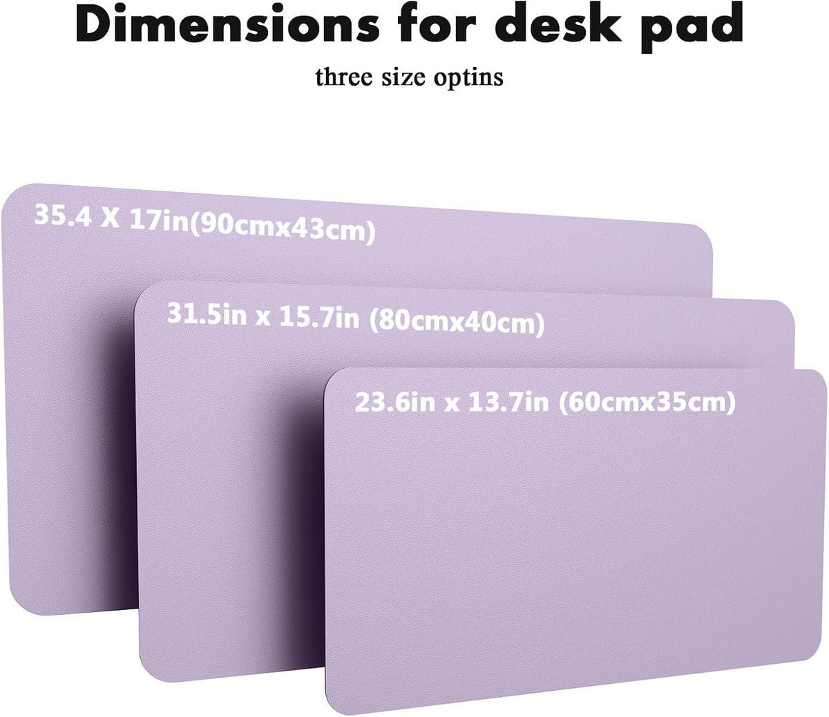 Double-Sided Desk Pad, 31.5"x15.7"Leather Desk Mat, Eco Cork Desk Pad Protector,Large Mouse Pad,Waterproof Desk Blotter for Office/Home(Coffee)