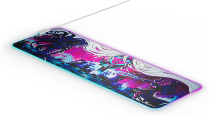 QcK Gaming Mouse Pad - XXL Cloth - Peak Tracking and Stability - Esports Mousepad - Never-Slip - Full Desk Coverage