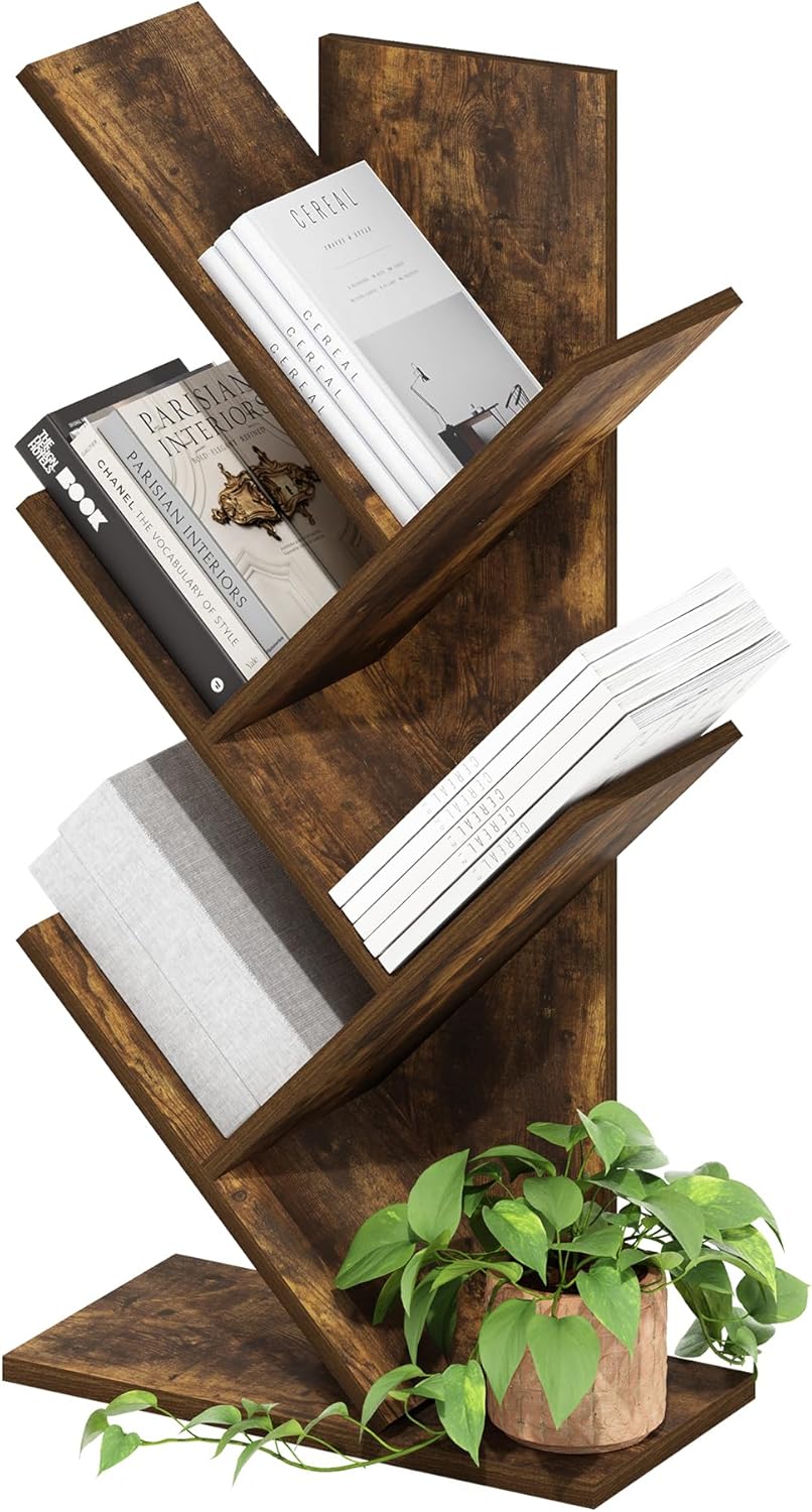 Furinno PASIR Book Shelf, 2-Tier Modern Bookshelf, Open Shelves Bookcase 9 x 12 x 21, Easy Assembly, for Living Room, Bedroom, Home Office, White