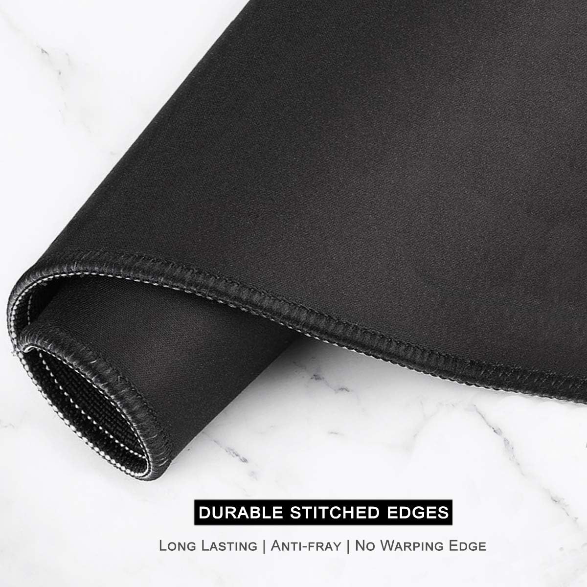 Auhoahsil Desk Mat, Ultra Large Mouse Pad, XXL Gaming Mousepad, Green Tropical Leaves Deskpad, Big Extended Full Size Mouse Pad, Desktop Desk Matt for Keyboard, Laptop & Computer, 35.5 x 15.7 in - Colors B