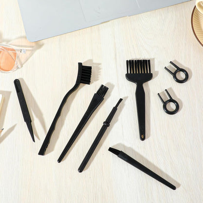 8 Pcs Mini Keyboard Cleaning Brushes Kit, Anti Static Electronic Dust Cleaning Brushes with PP Handle and Nylon Bristles, Keyboards Cleanings Brush for Computer Keyboard and Small Spaces