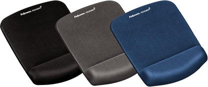 Fellowes PlushTouch Foam Mouse Pad Wrist Support with MICROBAN - Graphite (9252201)