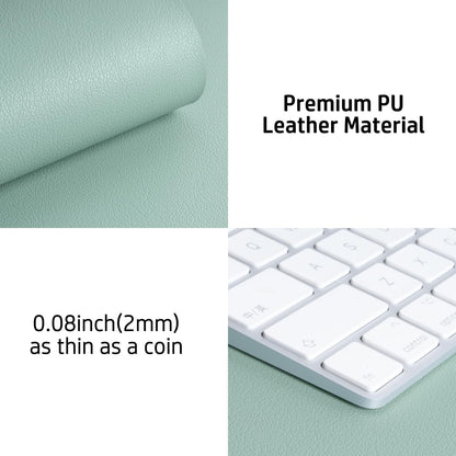 Aothia Leather Office Desk Pad Protector, Non-Slip PU Leather Desk Blotter, Waterproof Laptop Writing Mouse Pad for Office and Home, Black, 31.5" x 15.7" - Colors A