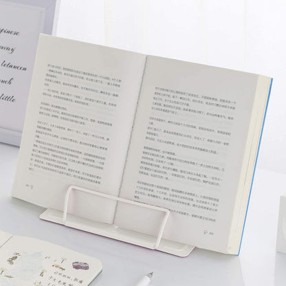 MSDADA Desk Book Stand Metal Reading Rest Book Holder Adjustable