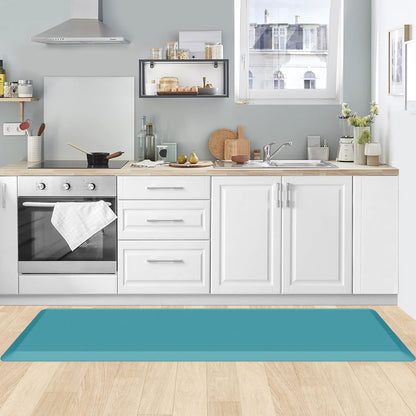 KitchenClouds Kitchen Mat Cushioned Anti Fatigue Rug 17.3"x28" Water Resistant, Non Slip, Standing and Comfort Desk/Floor Mats for House Sink Office (Black)