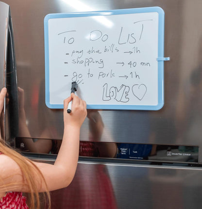 Dry Erase Board, 14” x 11”, White Frame