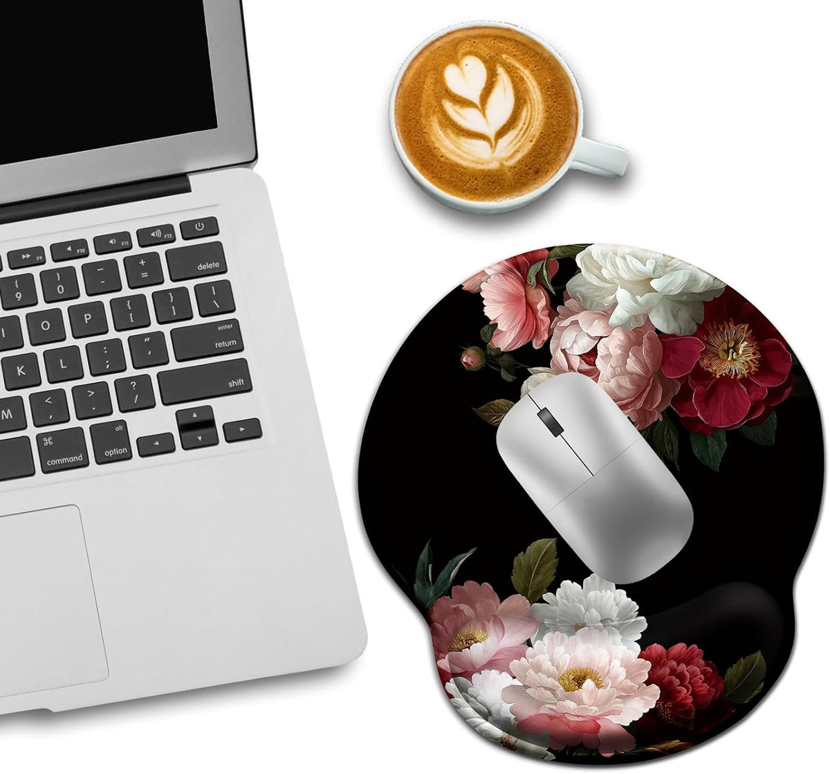 Funny Ergonomic Mouse Pad with Wrist Rest, Cat Desk Decor Gifts - Colors A