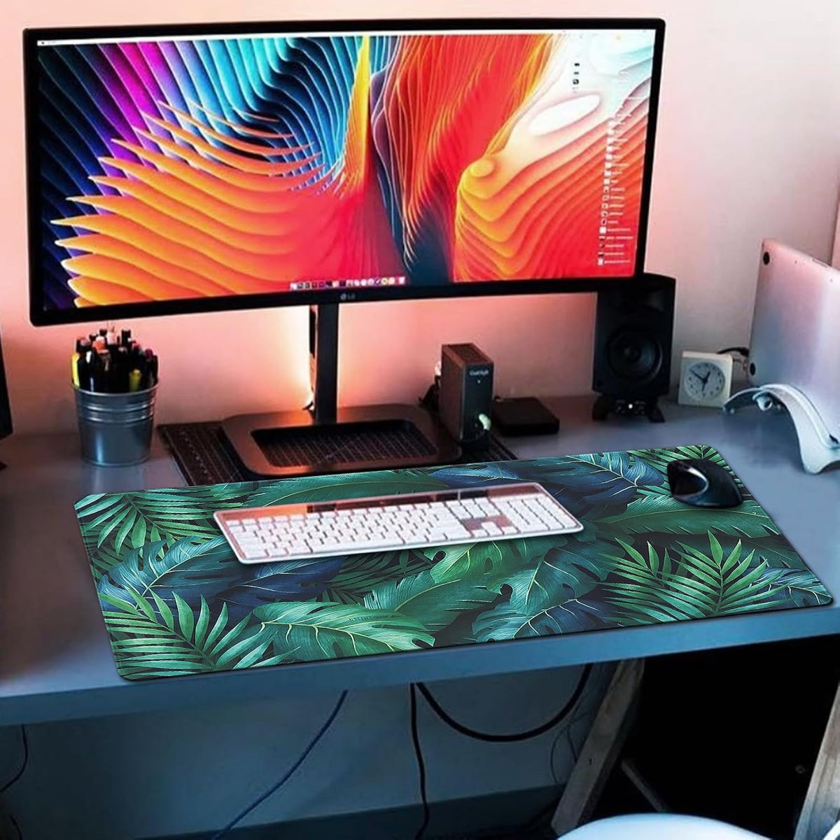 XXL Professional Large Mouse Pad & Computer Game Mouse Mat (35.4x15.7x0.1IN, Map) (90 * 40 Map)