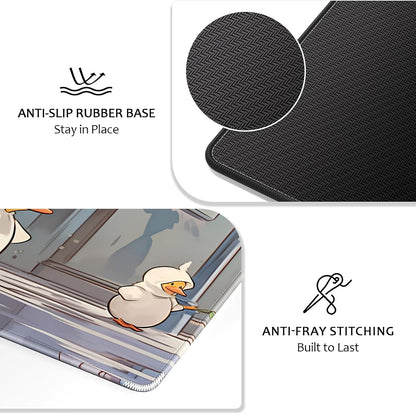 Auhoahsil Desk Mat, Ultra Large Mouse Pad, XXL Gaming Mousepad, Green Tropical Leaves Deskpad, Big Extended Full Size Mouse Pad, Desktop Desk Matt for Keyboard, Laptop & Computer, 35.5 x 15.7 in - Colors B