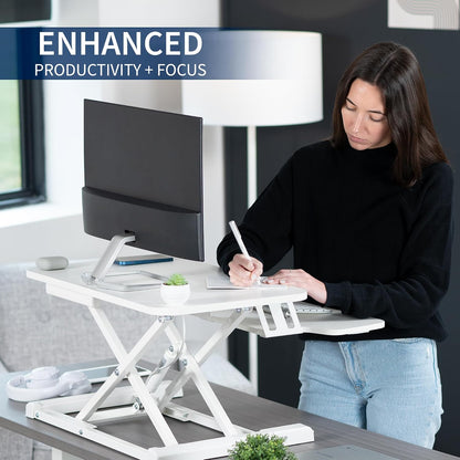 Black 32 in Standing Desk Converter, DESK-V000K