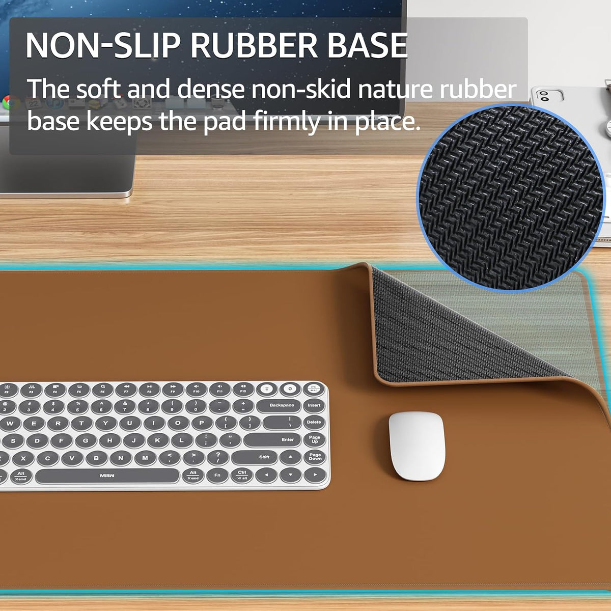 KTRIO Large Gaming Mouse Pad Desk Mat for Gamer, 31.5" x 11.8", Black, XL | Extended Size Design, Superior Micro-Weave Cloth, Non-Slip Rubber Base, Durable Stitched Edges, Water-Resistant Coating