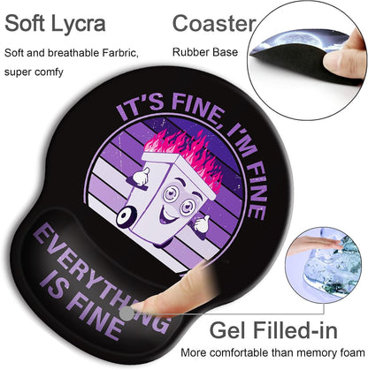 Ergonomic Mouse Pad with Wrist Rest Support,Gel Mouse Pads for Desk - Colors A