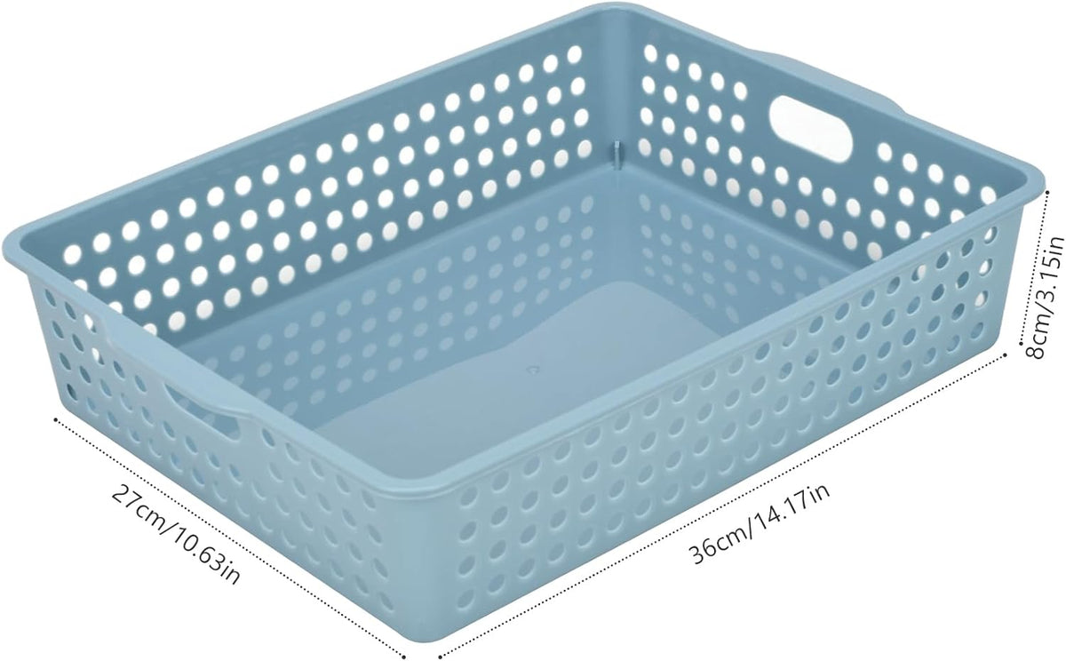 6-Pack Stackable Paper Trays Turn In Trays Classroom Paper Organizer Bins