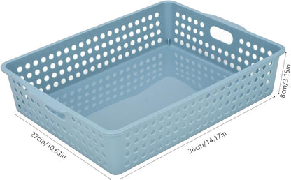 6-Pack Stackable Paper Trays Turn In Trays Classroom Paper Organizer Bins