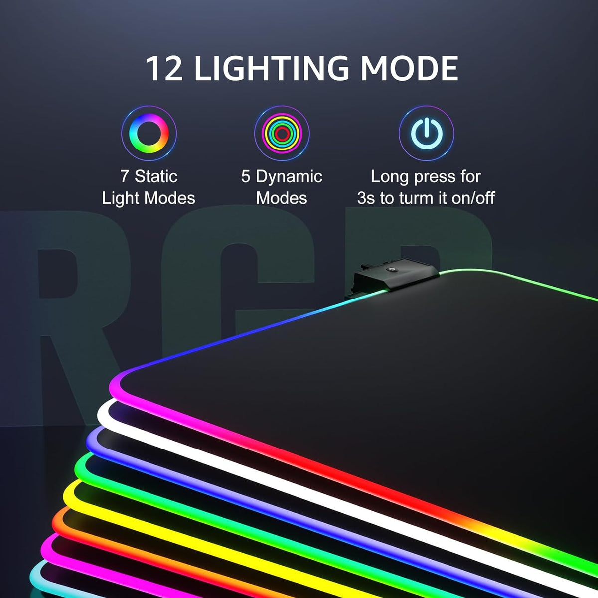 KTRIO Large Gaming Mouse Pad Desk Mat for Gamer, 31.5" x 11.8", Black, XL | Extended Size Design, Superior Micro-Weave Cloth, Non-Slip Rubber Base, Durable Stitched Edges, Water-Resistant Coating