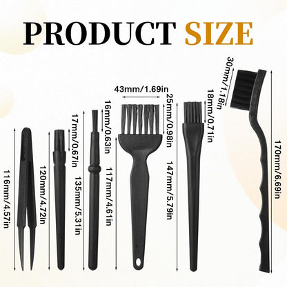 Keyboard Brush Anti Static Brush 6PCS Mini Keyboard Cleaning Brushes Kit Electronic Dust Cleaning Brushes for Computer Motherboard Camera Small Space Remover for Mechanical Keyboards