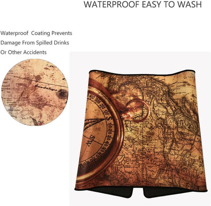 XXL Professional Large Mouse Pad & Computer Game Mouse Mat (35.4x15.7x0.1IN, Map) (90 * 40 Map)