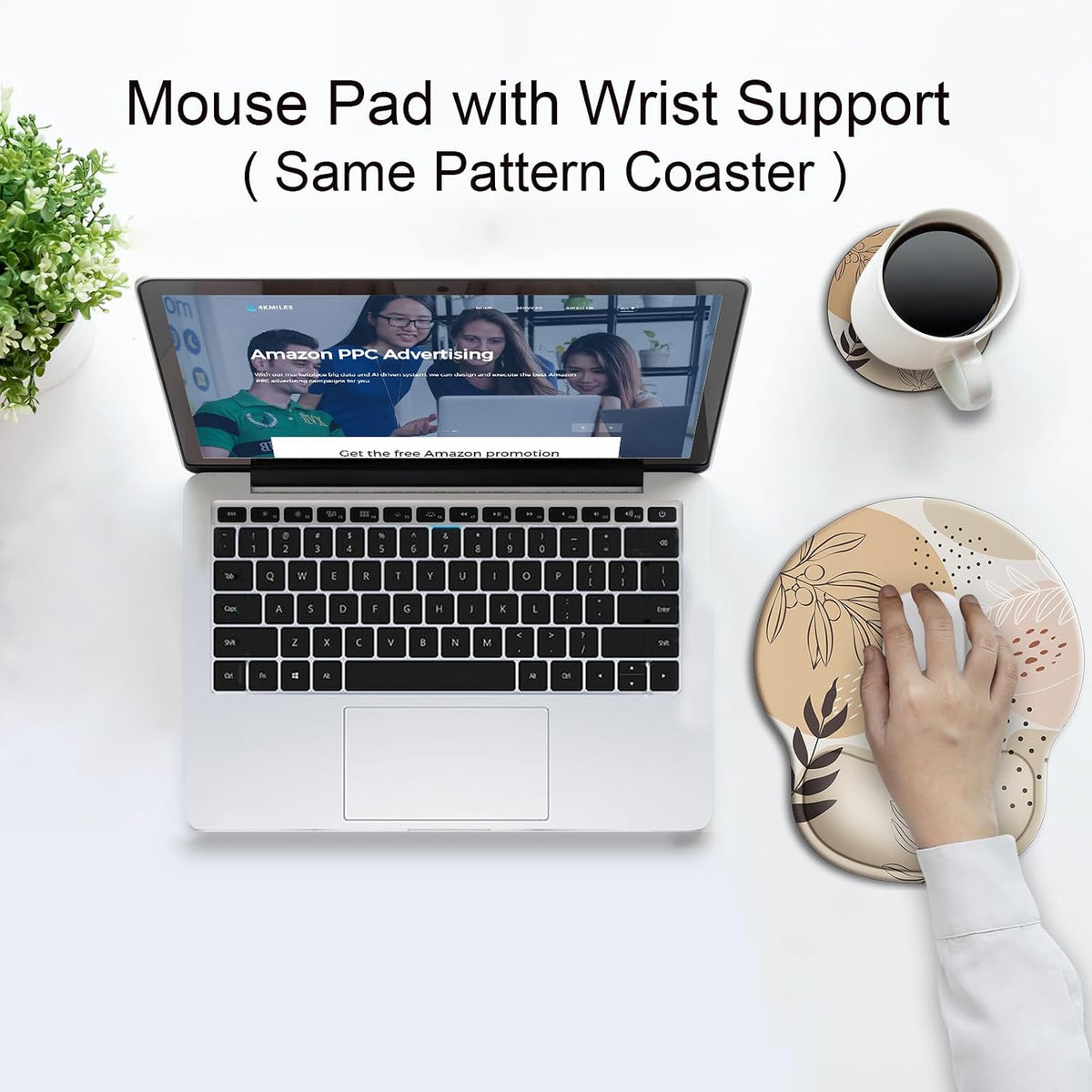 Ergonomic Mouse Pad with Wrist Rest Support,Gel Mouse Pads for Desk - Colors A