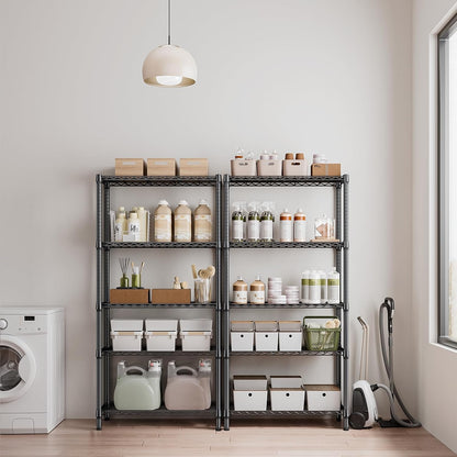 M MZG 450 lbs Steel Storage Shelving 3-Tier Utility Shelving Unit Steel Organizer Wire Rack for Home,Kitchen,Office (11.8" D x 17.7" W x 26.3" H) - Colors A