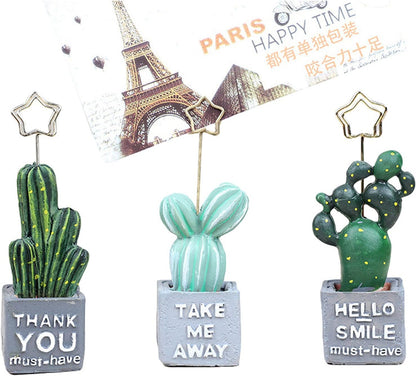 6 pcs Cute Flower Table Card Memo Holder Stand, Table Photo Display Clip Stand for Monmory Photo Picture Memo Cards Paper Note Postcards Wedding Number Card Display