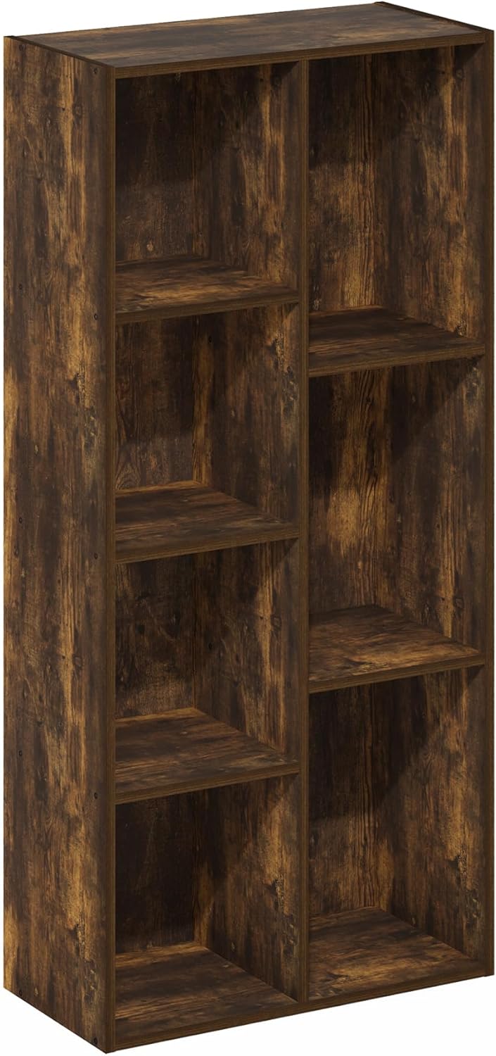 Furinno PASIR Book Shelf, 2-Tier Modern Bookshelf, Open Shelves Bookcase 9 x 12 x 21, Easy Assembly, for Living Room, Bedroom, Home Office, White