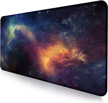 Retro American Flag XL Gaming Mouse Pad with Stitching Edge Laptop Desk Mat