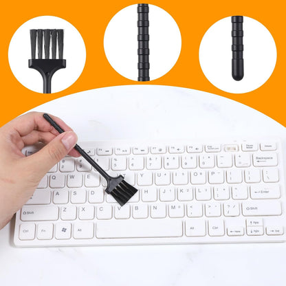 Bewudy 10 PCS Mini Keyboard Cleaning Brushes Kit, Anti-Static Electronic Dust Cleaning Brushes with PP Bristles, for Computer Keyboard, Motherboard, Camera, Small Space