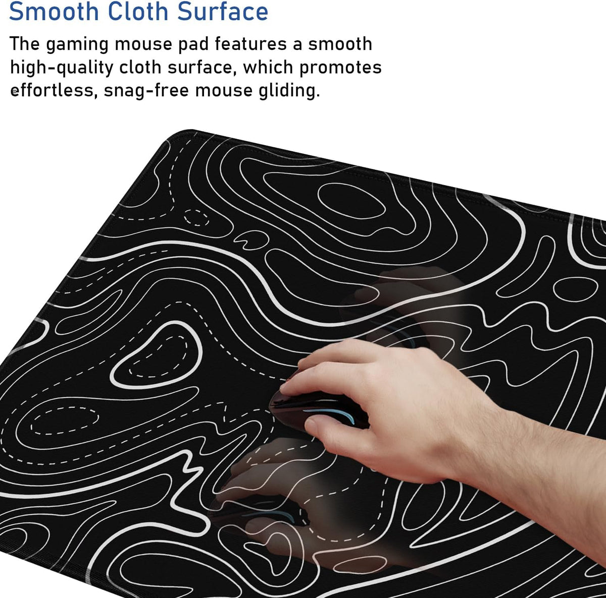 Large Extended Gaming Mouse Pad with Stitched Edges (31.5X15.7In) Mousepad