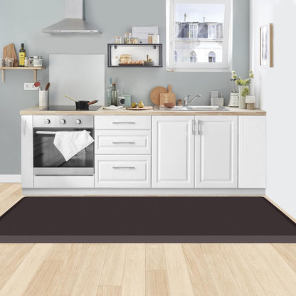 KitchenClouds Kitchen Mat Cushioned Anti Fatigue Rug 17.3"x28" Water Resistant, Non Slip, Standing and Comfort Desk/Floor Mats for House Sink Office (Black)