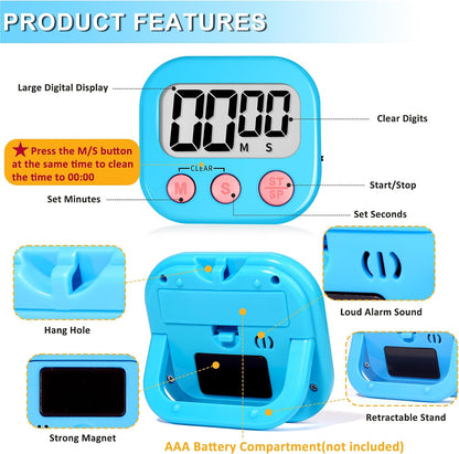 ZILLEEN Classroom Timer for Kids Teachers 2 Pack Digital Timers