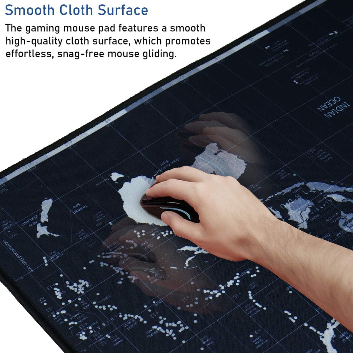 Large Extended Gaming Mouse Pad with Stitched Edges (31.5X15.7In) Mousepad