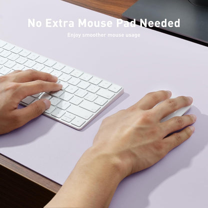 Aothia Leather Office Desk Pad Protector, Non-Slip PU Leather Desk Blotter, Waterproof Laptop Writing Mouse Pad for Office and Home, Black, 31.5" x 15.7" - Colors A