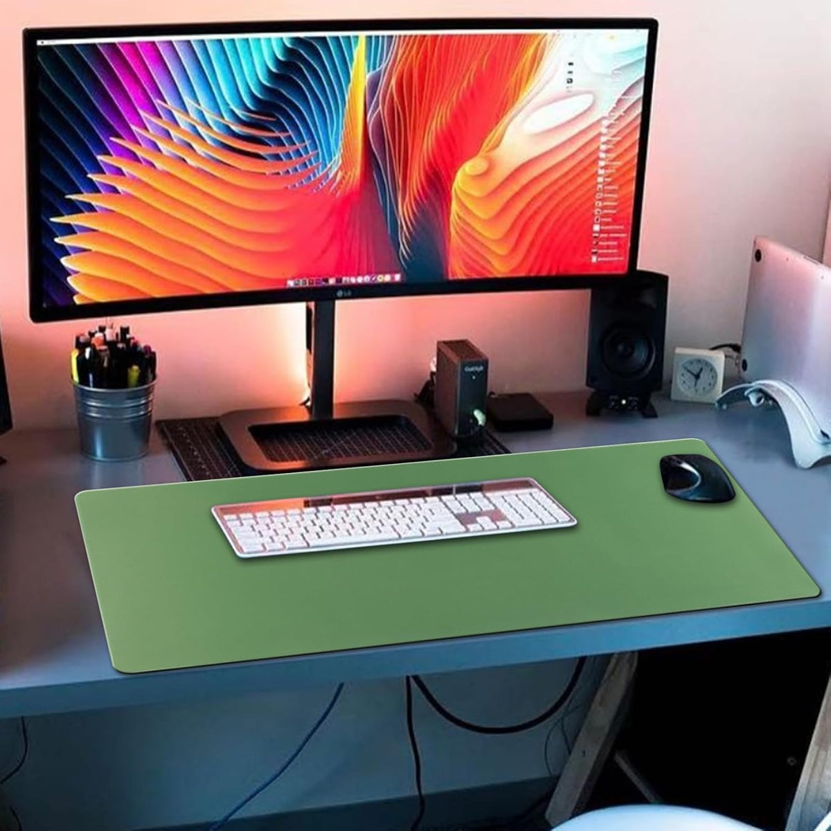 XXL Professional Large Mouse Pad & Computer Game Mouse Mat (35.4x15.7x0.1IN, Map) (90 * 40 Map)