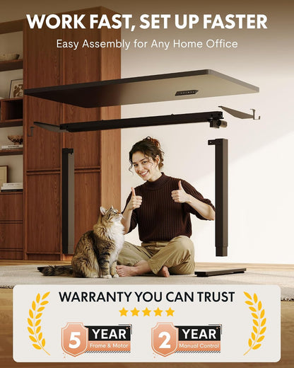 EN1 48"x24" One-Piece Standing Desk, White