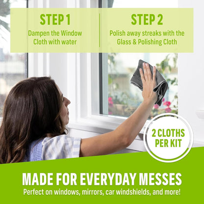 Window and Glass Cleaner Kit, Just Add Water - 1 Kit